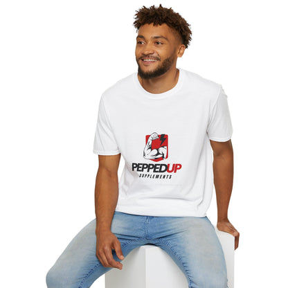 PeppedUp Supplements Muscle Logo T-Shirt — Athletic Gym Tee