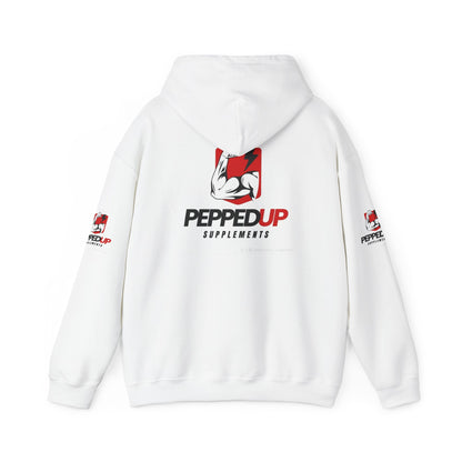 PeppedUp Supplements Hoodie — Muscle Logo Athletic Pullover