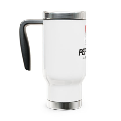 Pepped Up Supplements 14oz Stainless Travel Mug with Handle