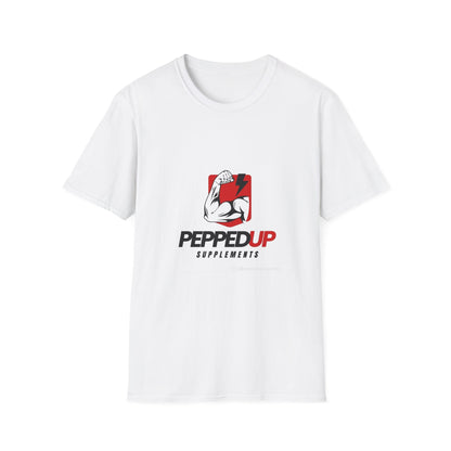 PeppedUp Supplements Muscle Logo T-Shirt — Athletic Gym Tee