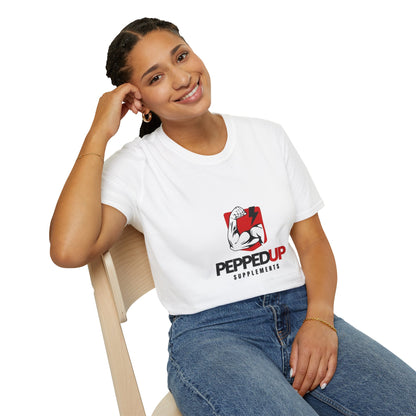 PeppedUp Supplements Muscle Logo T-Shirt — Athletic Gym Tee