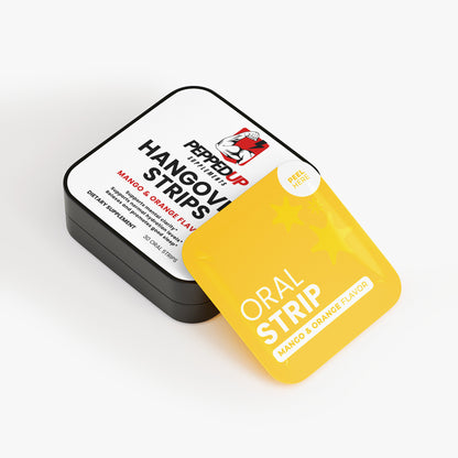 Hangover Strips – Mango & Orange Flavor | Recovery, Hydration & Clarity Support
