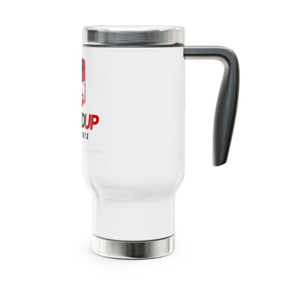 Pepped Up Supplements 14oz Stainless Travel Mug with Handle