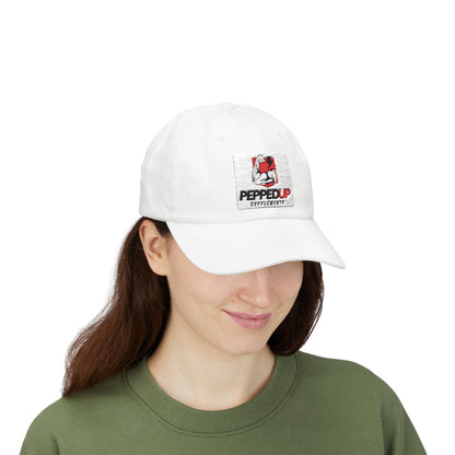 PeppedUp Supplements Classic Dad Cap — Fitness Logo Trucker Hat
