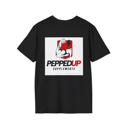 PeppedUp Supplements Muscle Logo T-Shirt — Athletic Gym Tee
