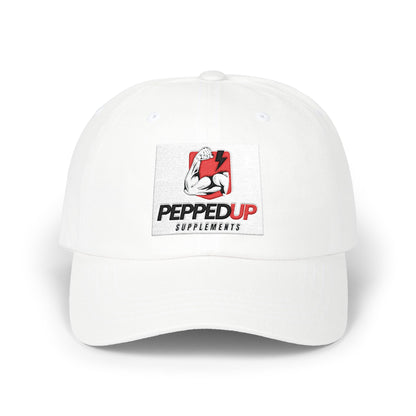 PeppedUp Supplements Classic Dad Cap — Fitness Logo Trucker Hat